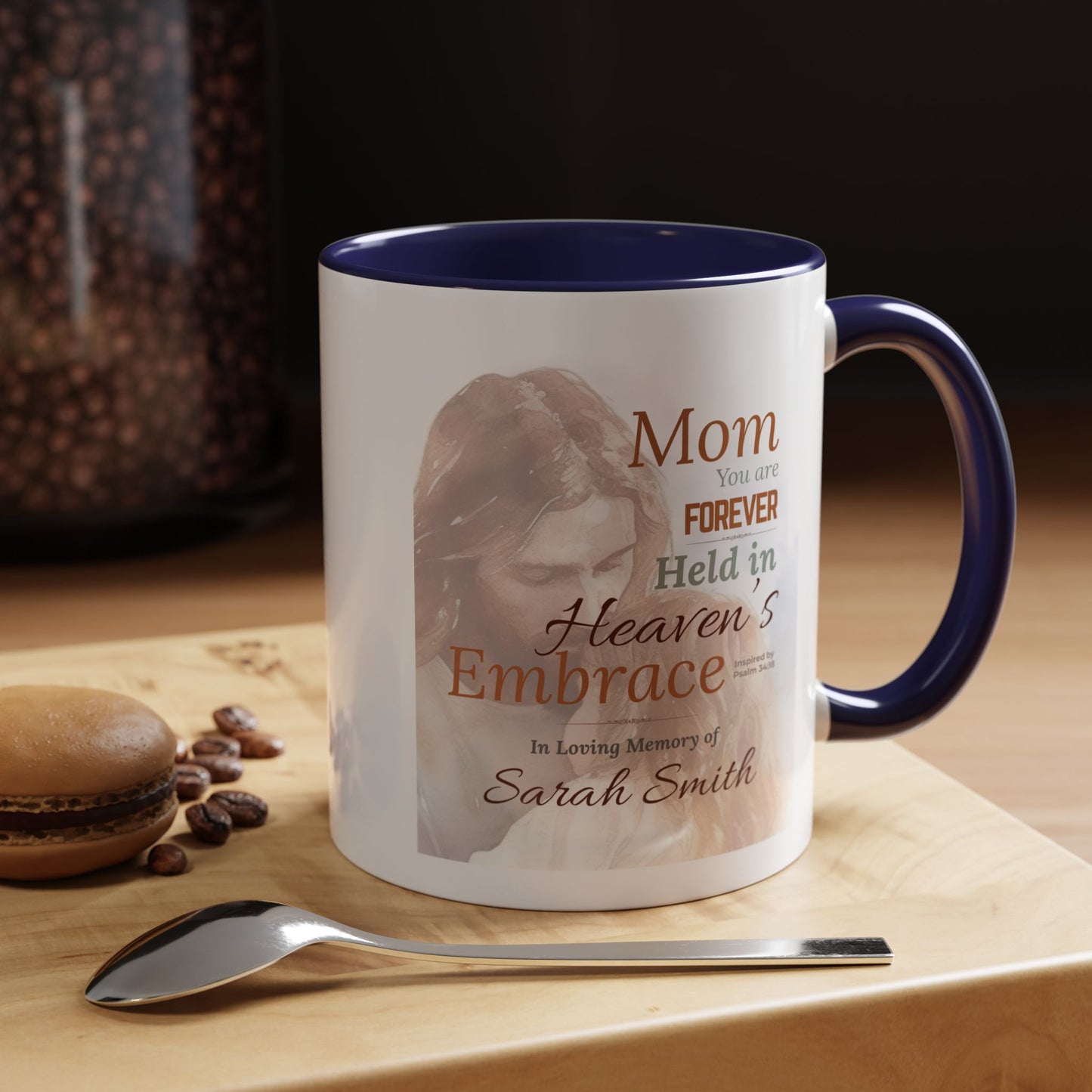 Custom Heavenly Embrace Memorial Mug