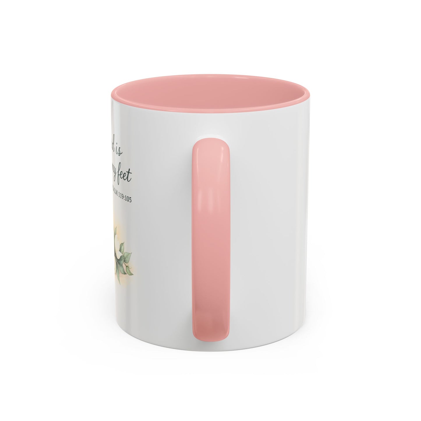 Memorial Accent Coffee Mug - Your Word Is a Lamp to My Feet - Psalm 119:105