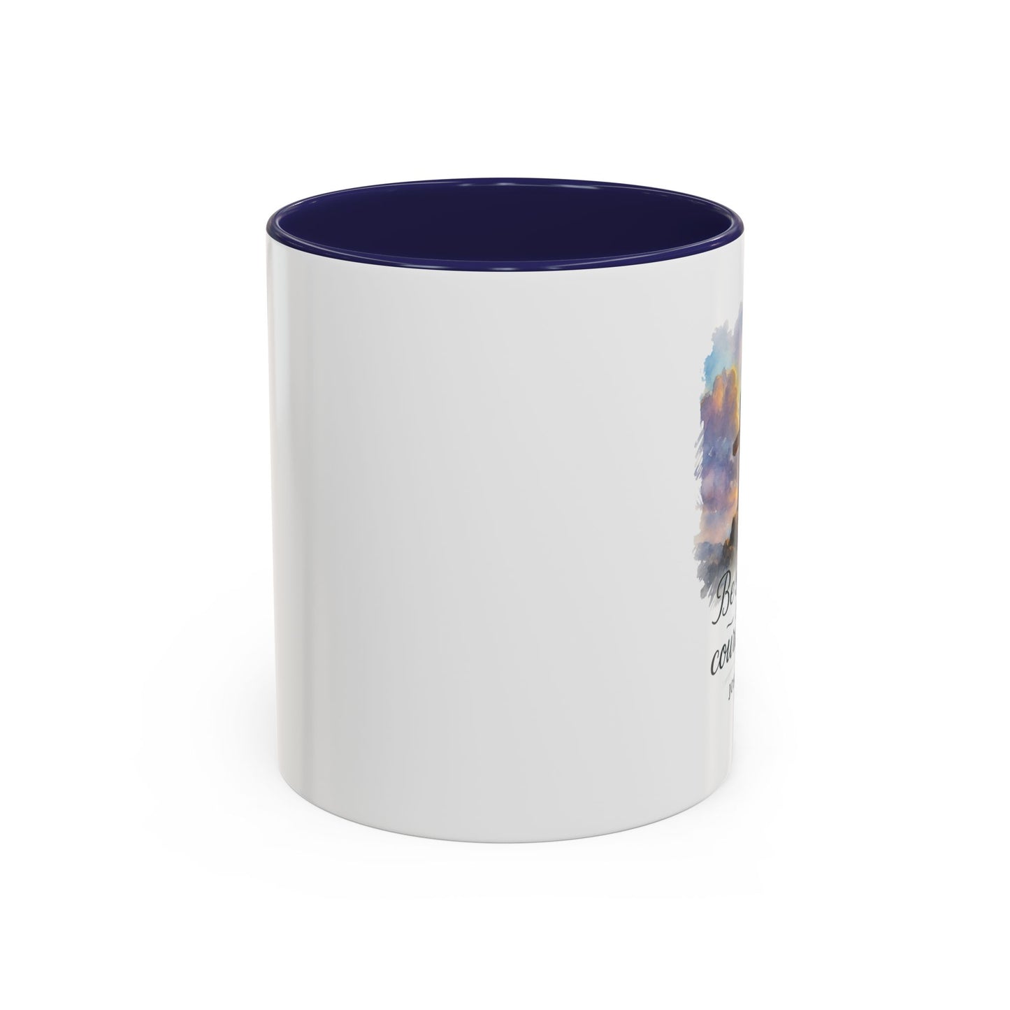 Memorial Accent Coffee Mug - Be Strong and Courageous - Joshua 1:9