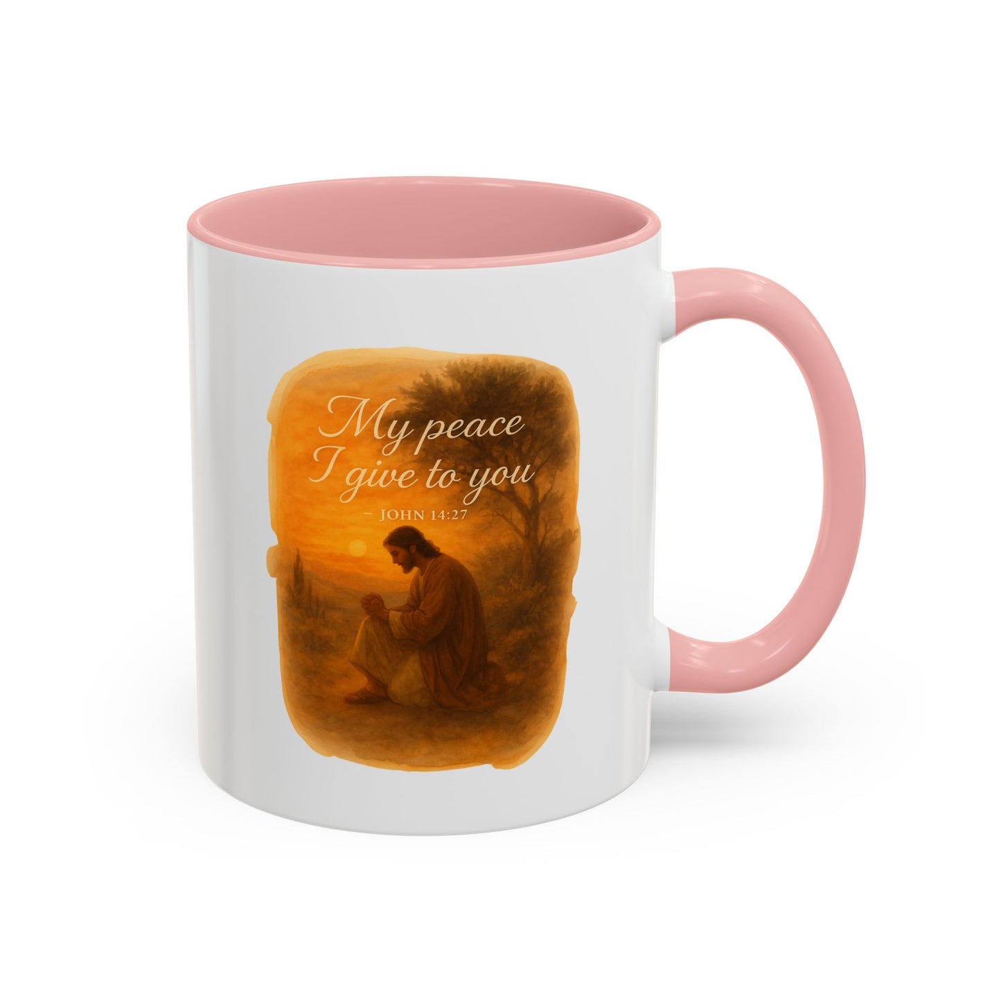 Memorial Accent Coffee Mug - My Peace I Give to You - John 14:27