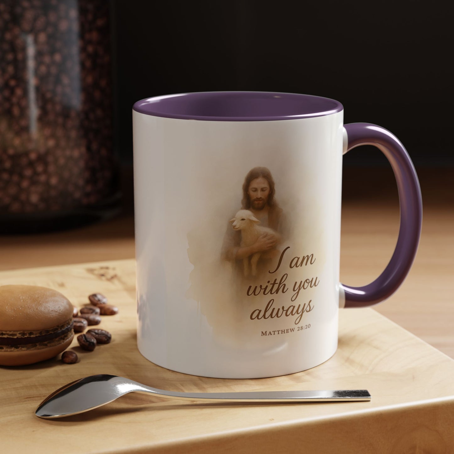 Memorial Accent Coffee Mug - I Am With You Always - Matthew 28:20