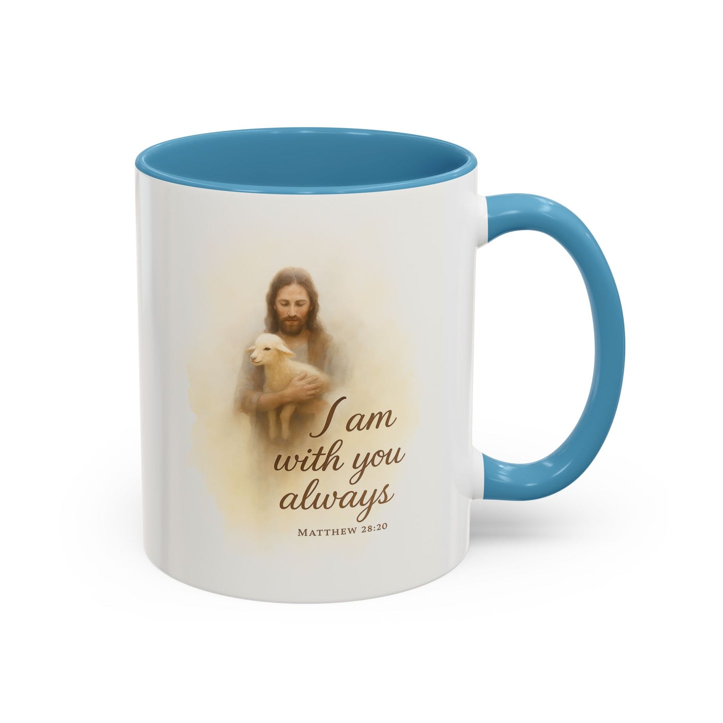 Memorial Accent Coffee Mug - I Am With You Always - Matthew 28:20