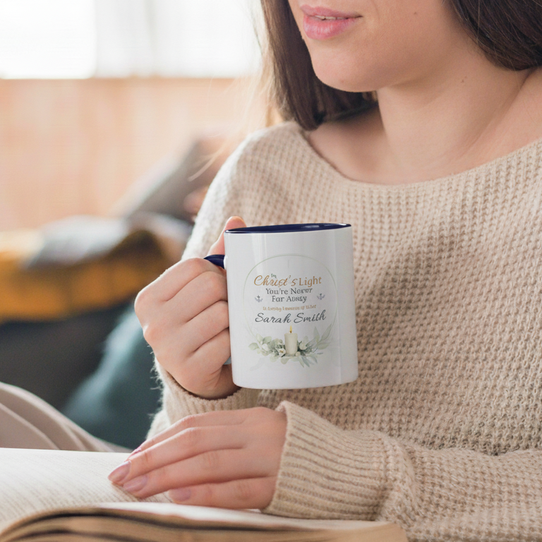 Custom Christ's Light Memorial Mug