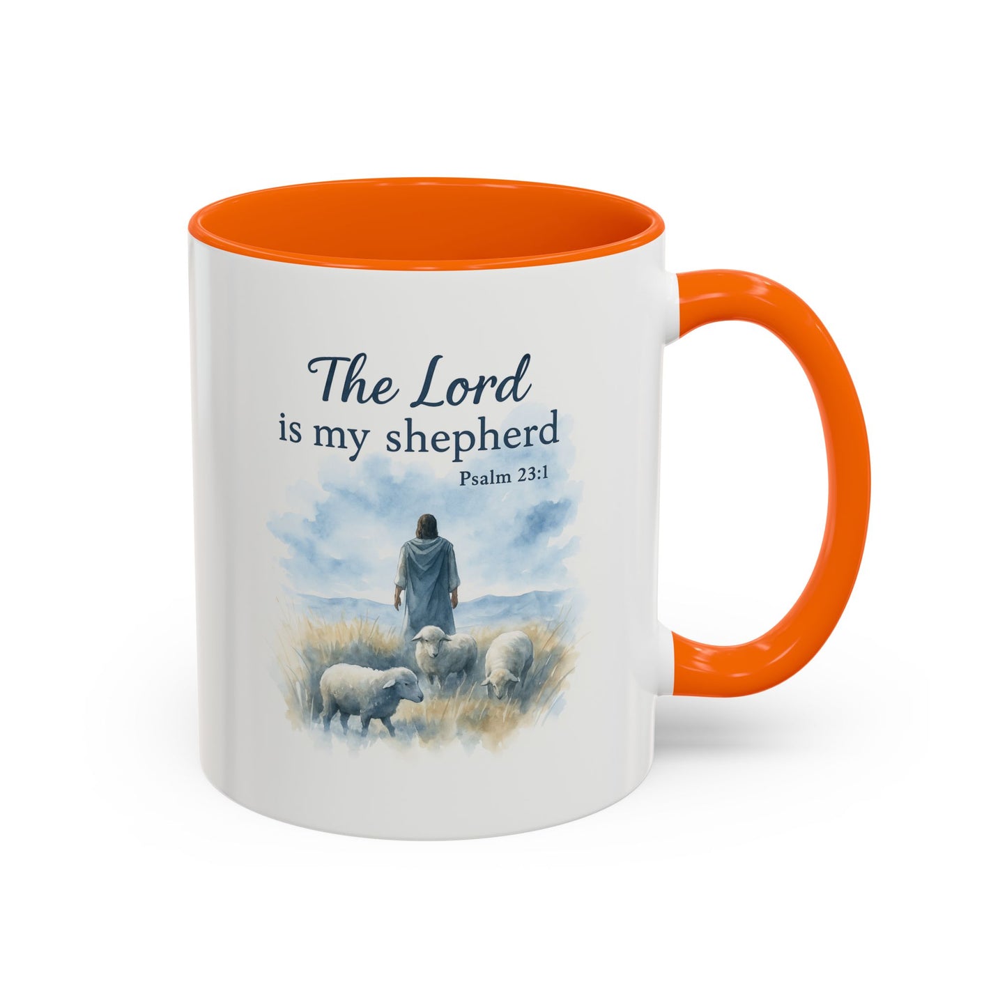 Memorial Accent Coffee Mug - The Lord is My Shepherd - Psalm 23:1
