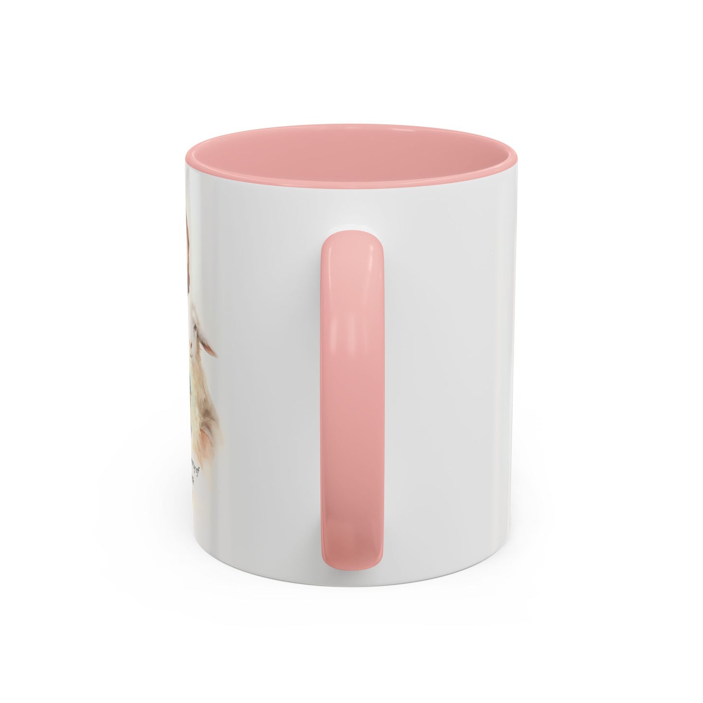 Custom Memorial Accent Coffee Mug with Photo and Text – Sacred Shepherd Keepsake
