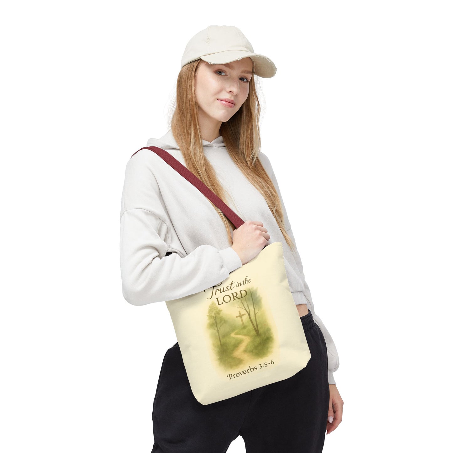 Inspirational Tote Bag - Trust in the Lord - Proverbs 3:5-6 Memorial Gift