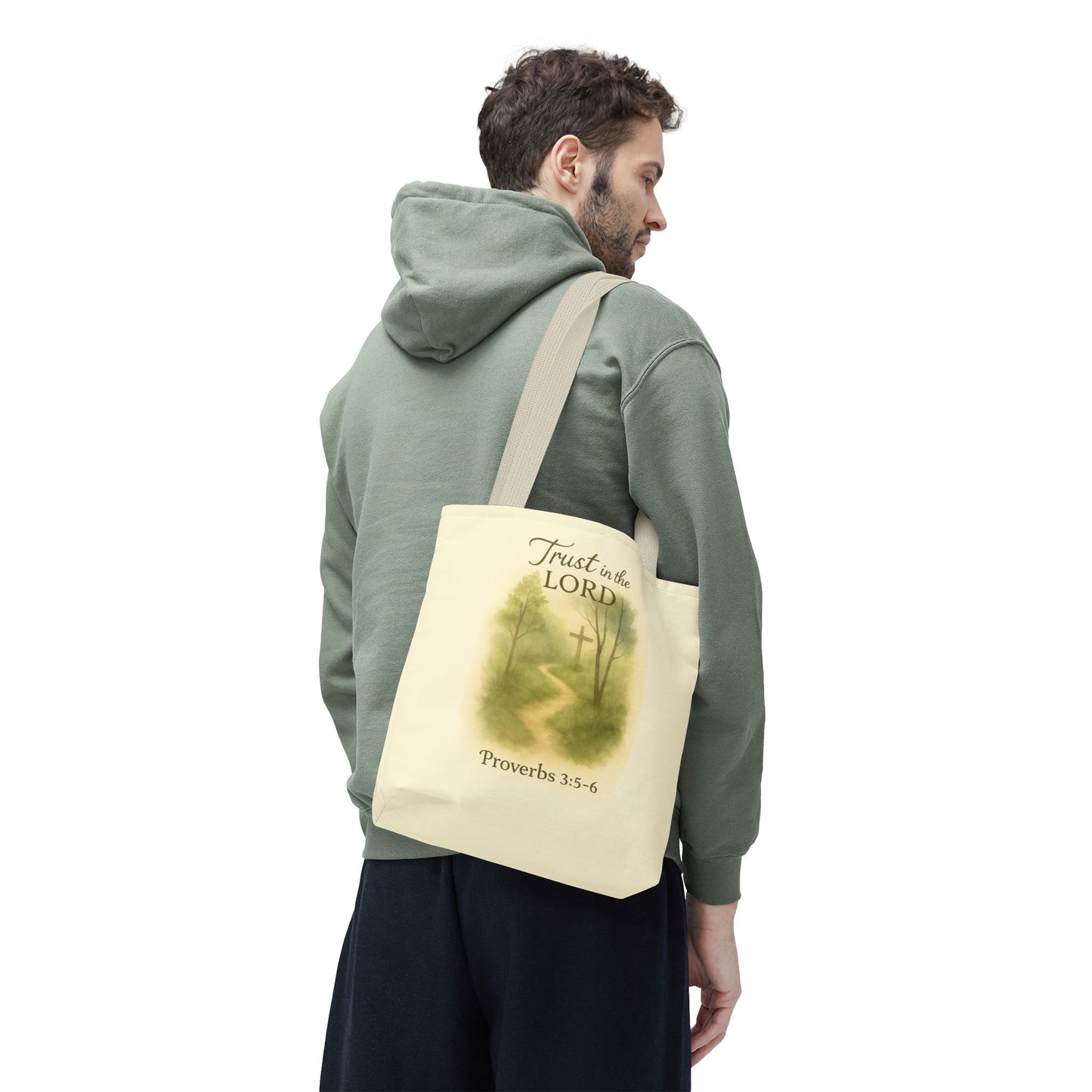 Inspirational Tote Bag - Trust in the Lord - Proverbs 3:5-6 Memorial Gift