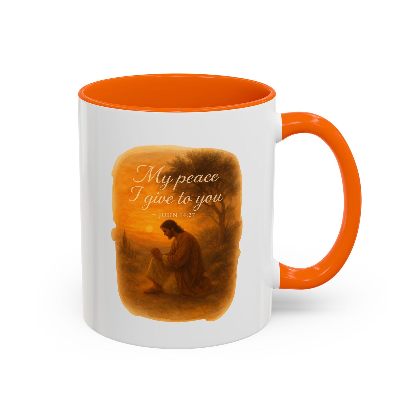 Memorial Accent Coffee Mug - My Peace I Give to You - John 14:27