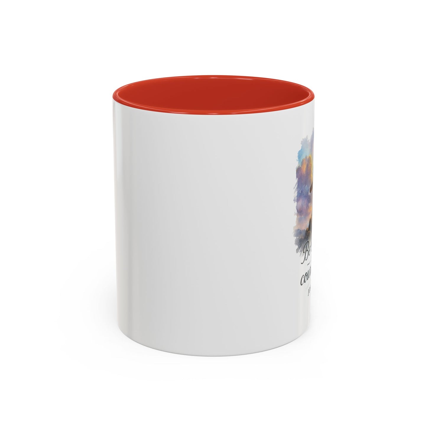 Memorial Accent Coffee Mug - Be Strong and Courageous - Joshua 1:9