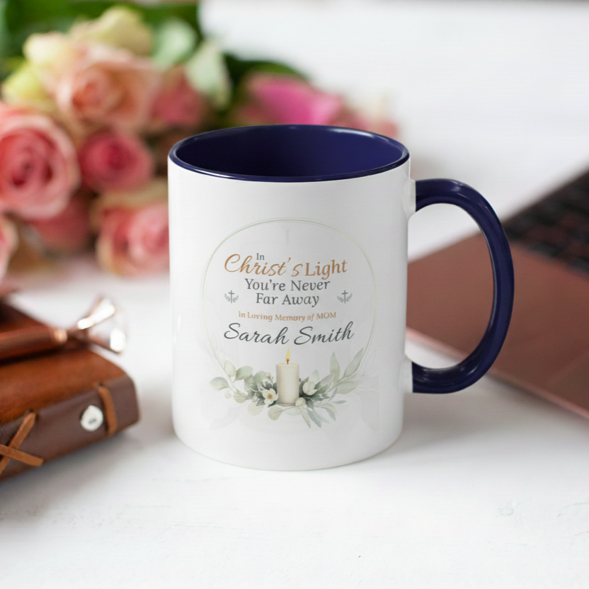 Custom Christ's Light Memorial Mug