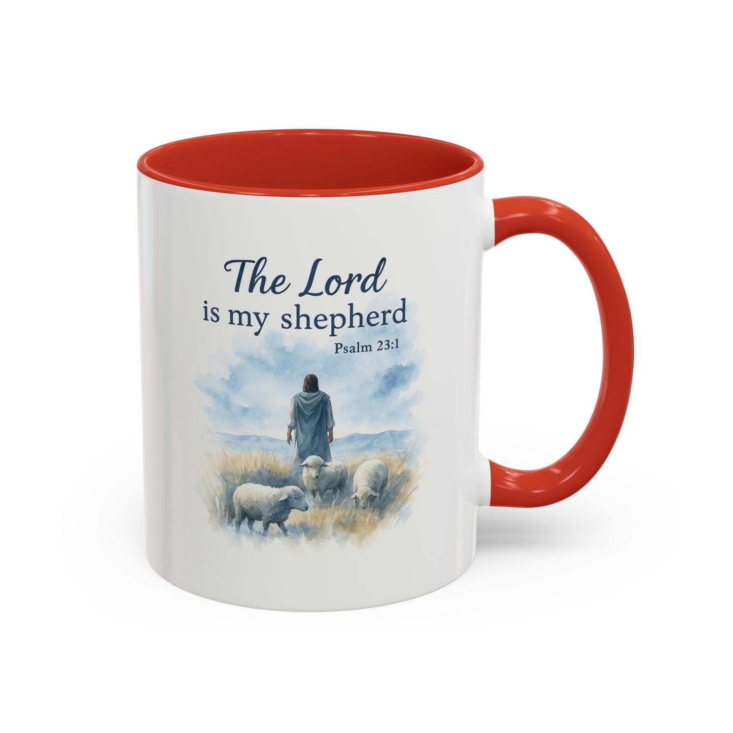 Memorial Accent Coffee Mug - The Lord is My Shepherd - Psalm 23:1