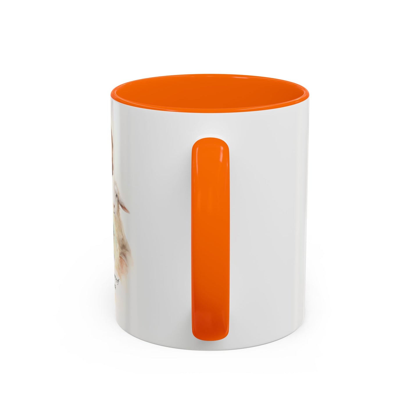 Custom Memorial Accent Coffee Mug with Photo and Text – Sacred Shepherd Keepsake