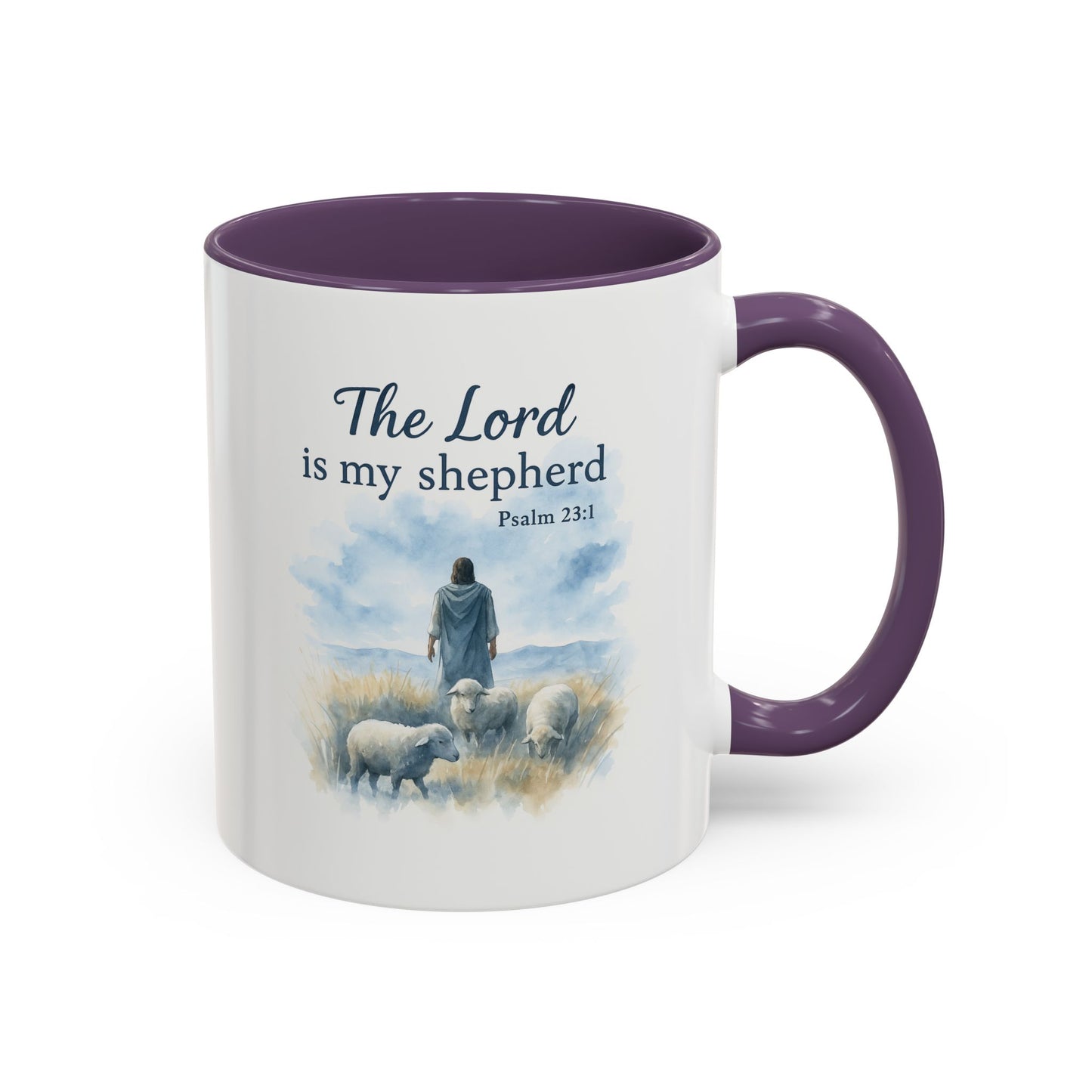 Memorial Accent Coffee Mug - The Lord is My Shepherd - Psalm 23:1