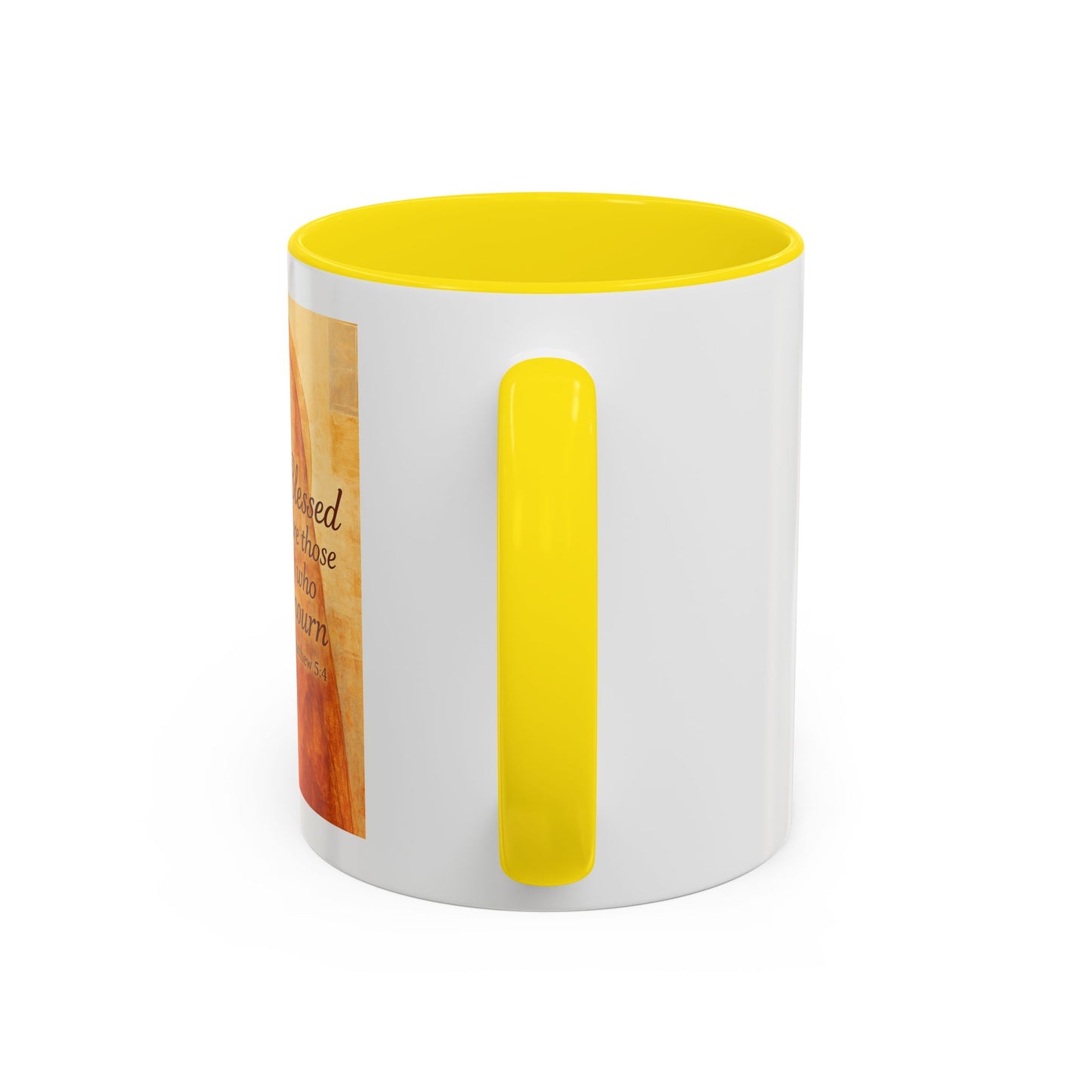 Memorial Accent Coffee Mug - Blessed Are Those Who Mourn - Matthew 5:4