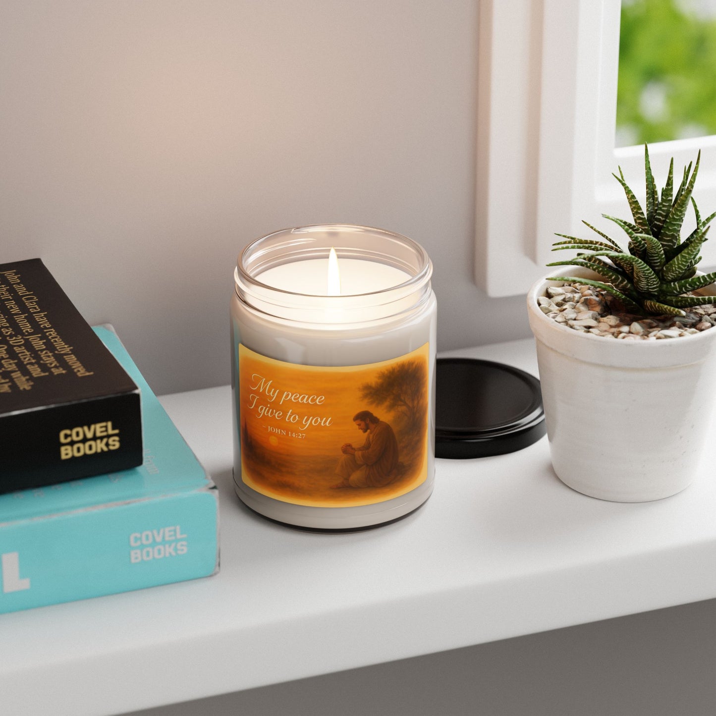 Scented Soy Candle - 'My Peace I Give to You' - Serenity Home Decor