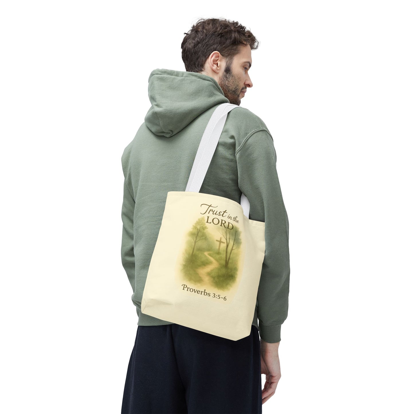 Inspirational Tote Bag - Trust in the Lord - Proverbs 3:5-6 Memorial Gift