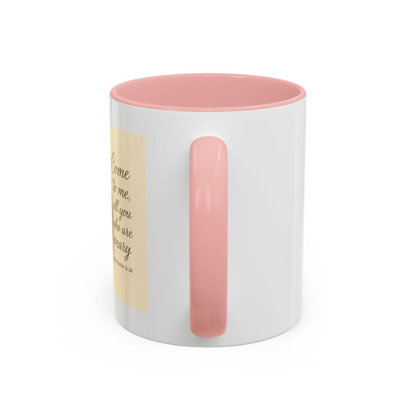 Memorial Accent Coffee Mug - Come to Me, All You Who Are Weary - Matthew 11:28