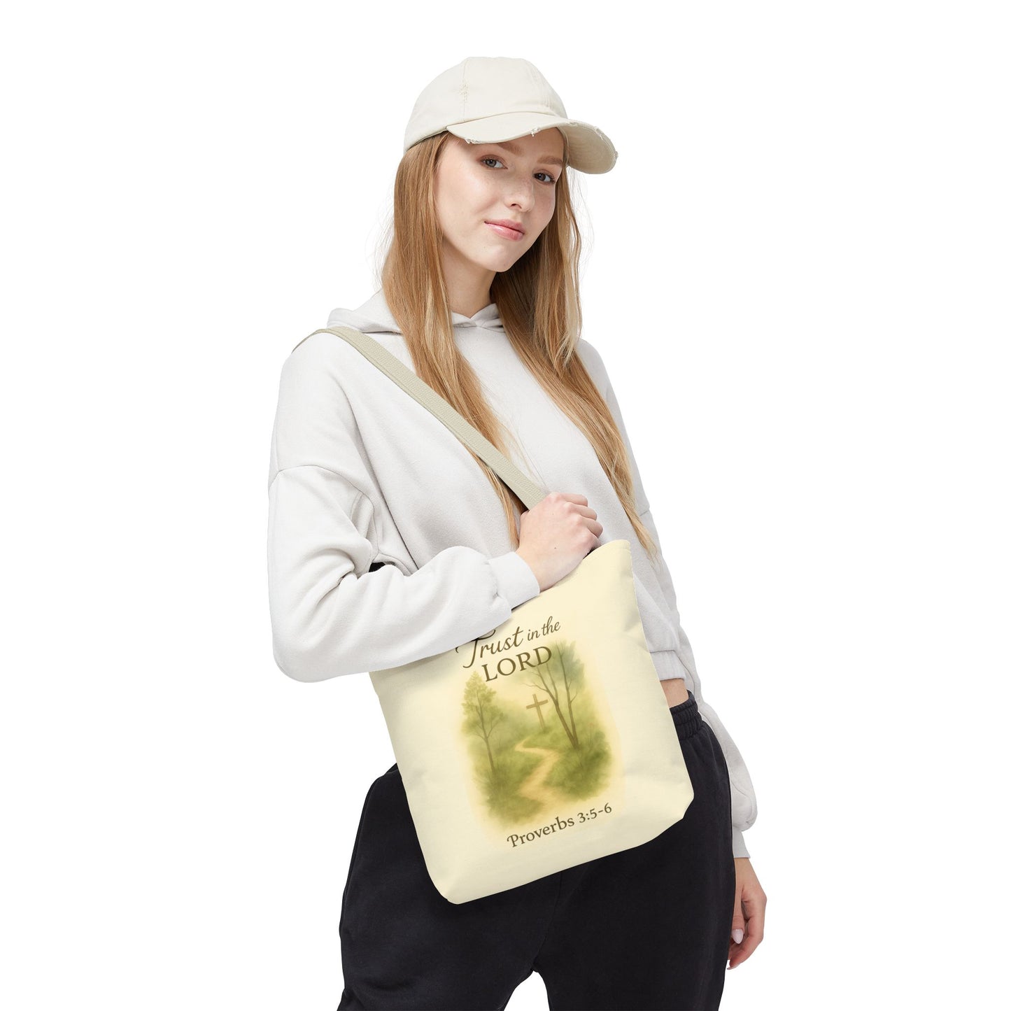 Inspirational Tote Bag - Trust in the Lord - Proverbs 3:5-6 Memorial Gift