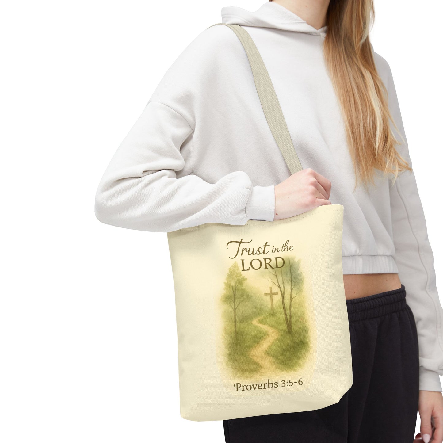 Inspirational Tote Bag - Trust in the Lord - Proverbs 3:5-6 Memorial Gift