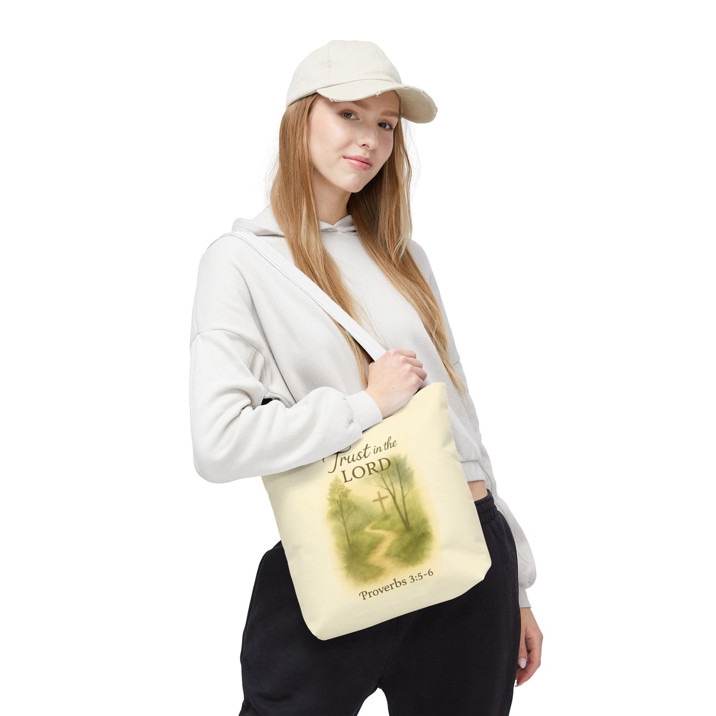 Inspirational Tote Bag - Trust in the Lord - Proverbs 3:5-6 Memorial Gift