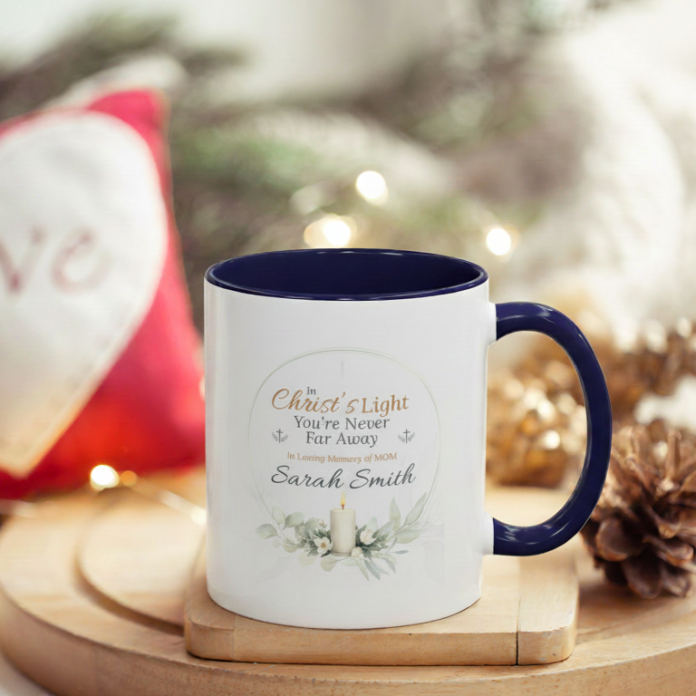 Custom Christ's Light Memorial Mug
