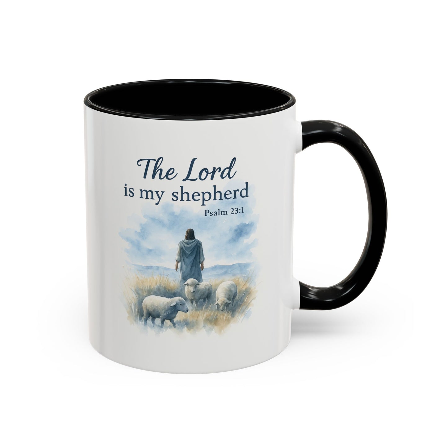 Memorial Accent Coffee Mug - The Lord is My Shepherd - Psalm 23:1