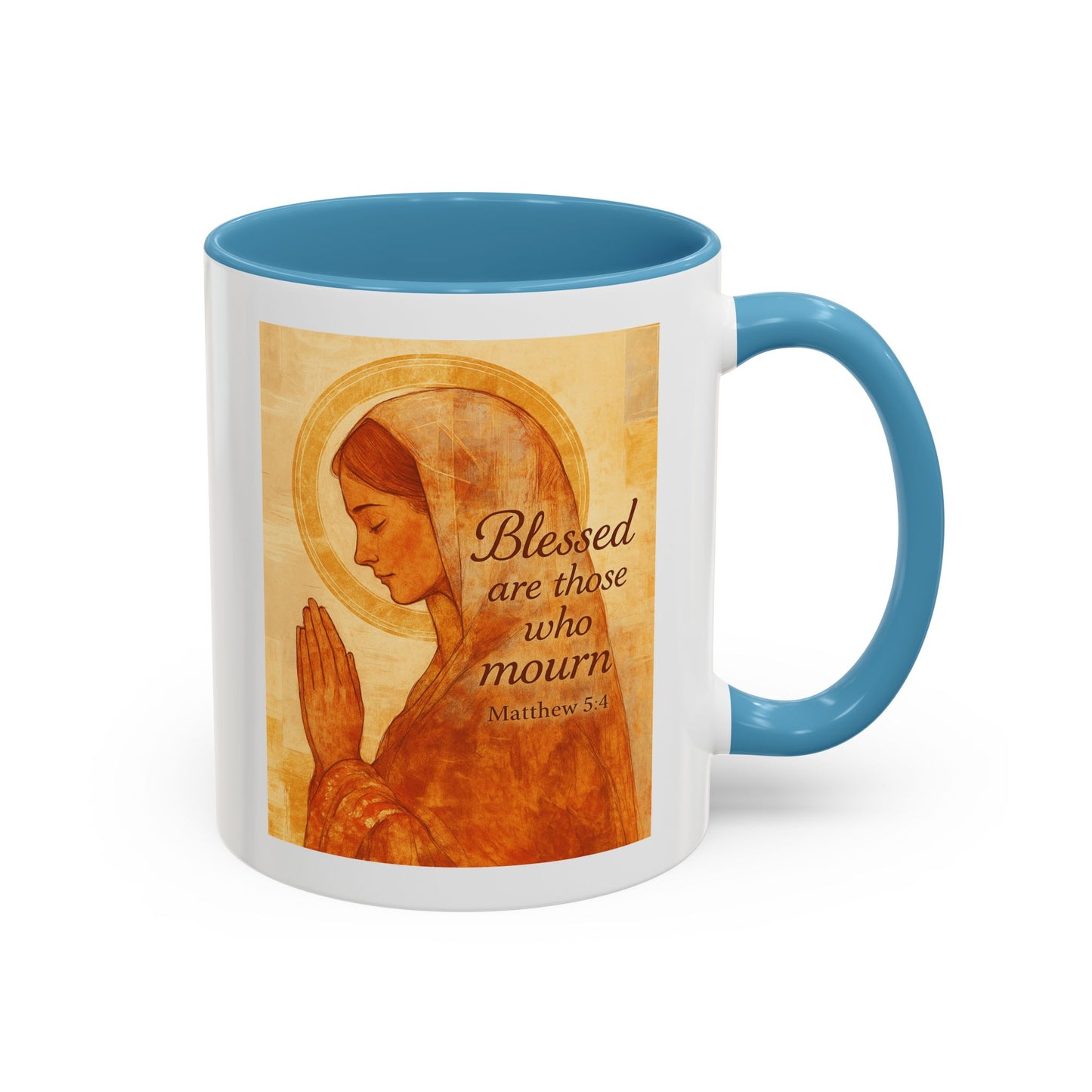 Memorial Accent Coffee Mug - Blessed Are Those Who Mourn - Matthew 5:4