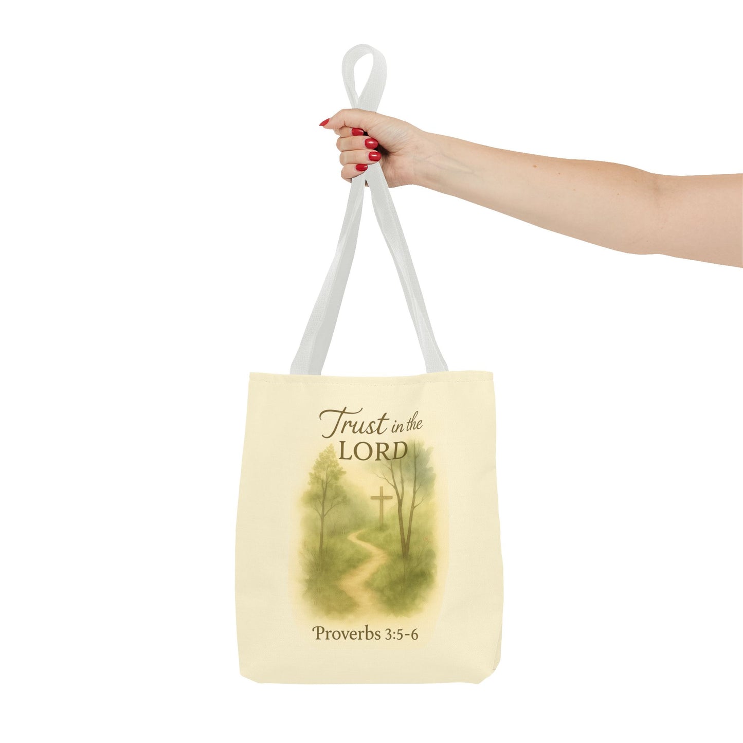 Inspirational Tote Bag - Trust in the Lord - Proverbs 3:5-6 Memorial Gift