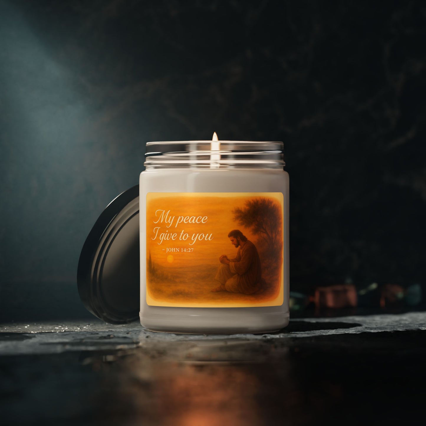 Scented Soy Candle - 'My Peace I Give to You' - Serenity Home Decor