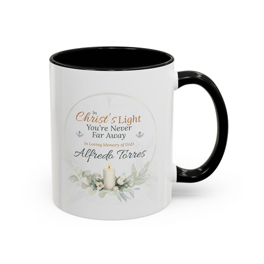 Custom Christ's Light Memorial Mug | Loss of Father