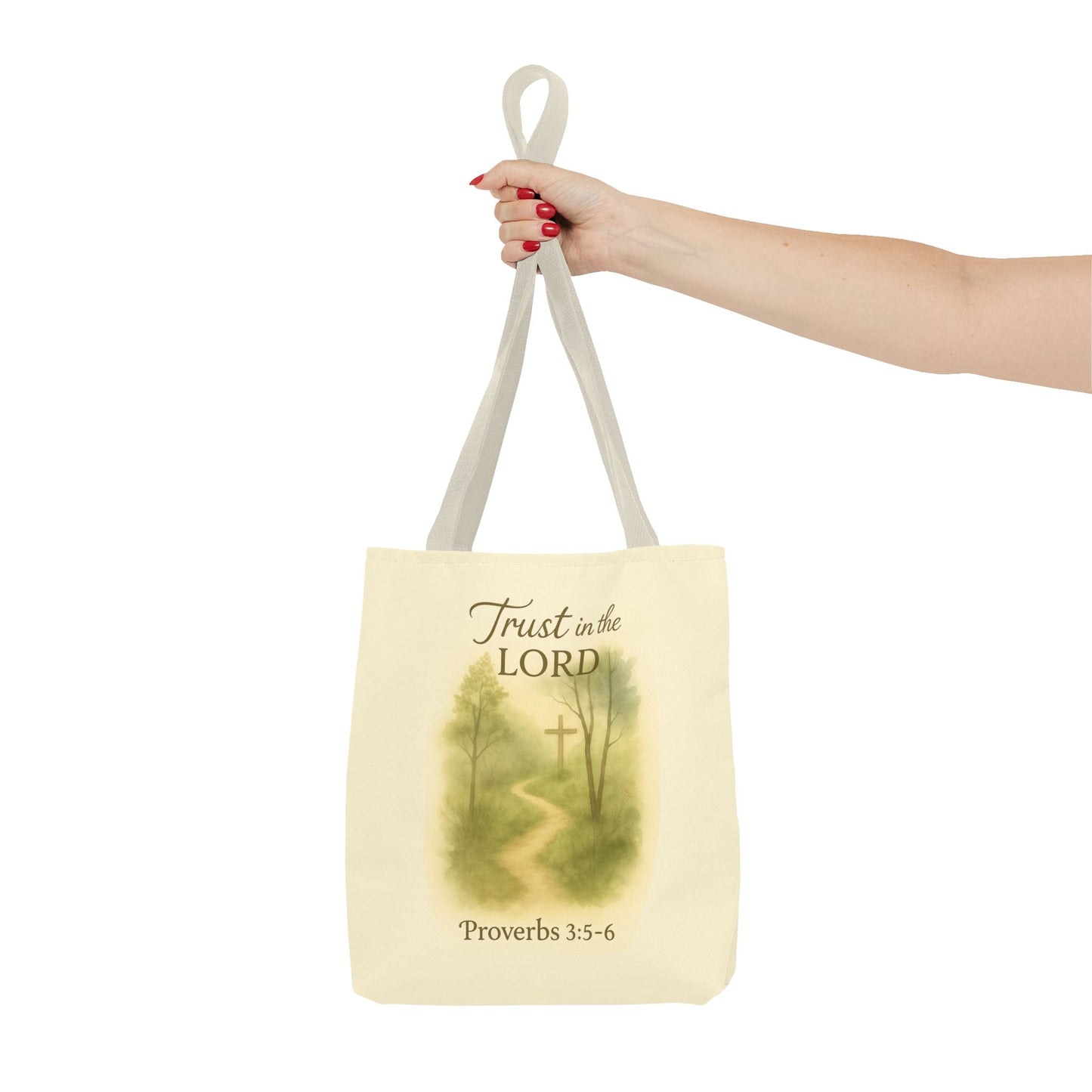 Inspirational Tote Bag - Trust in the Lord - Proverbs 3:5-6 Memorial Gift