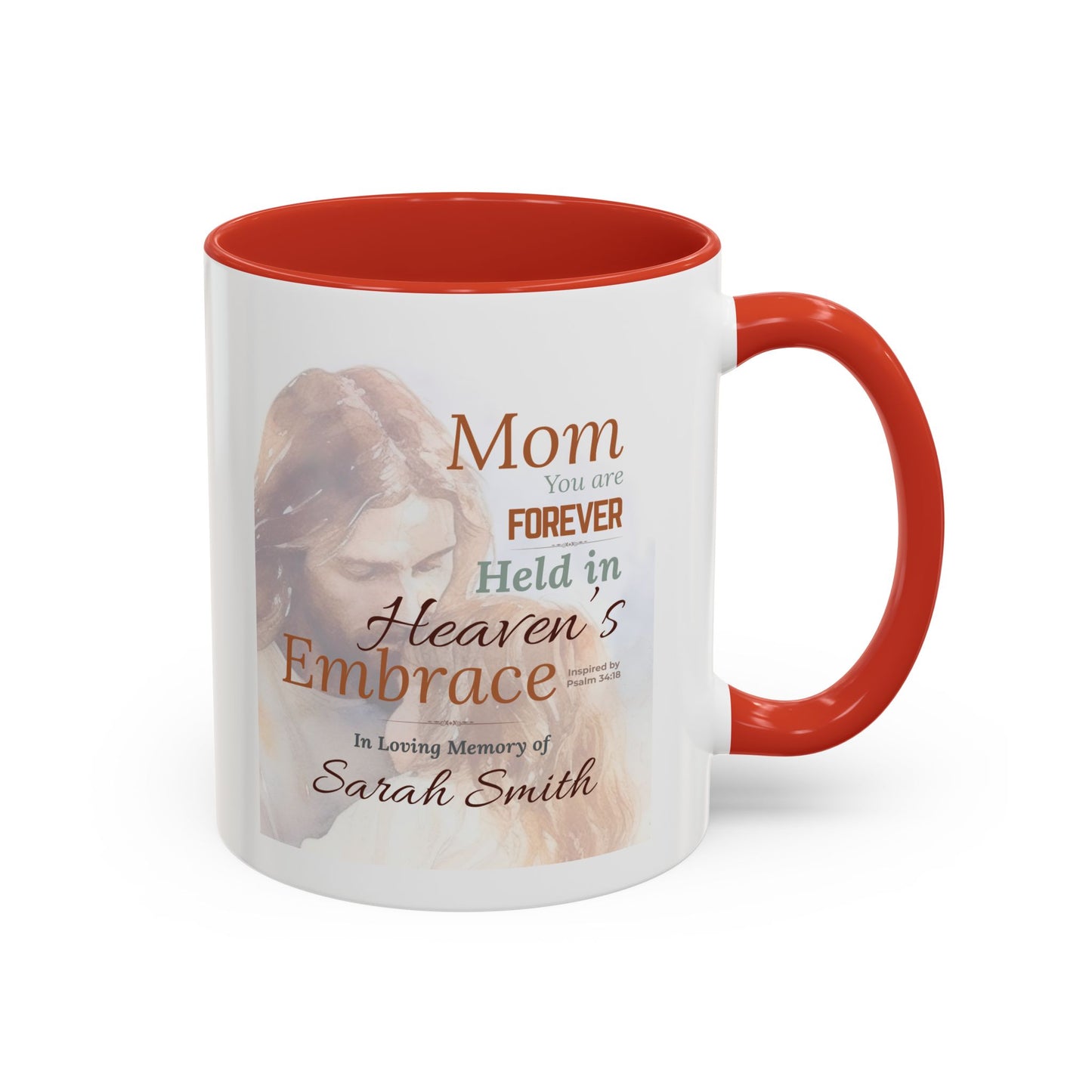 Custom Heavenly Embrace Memorial Mug
