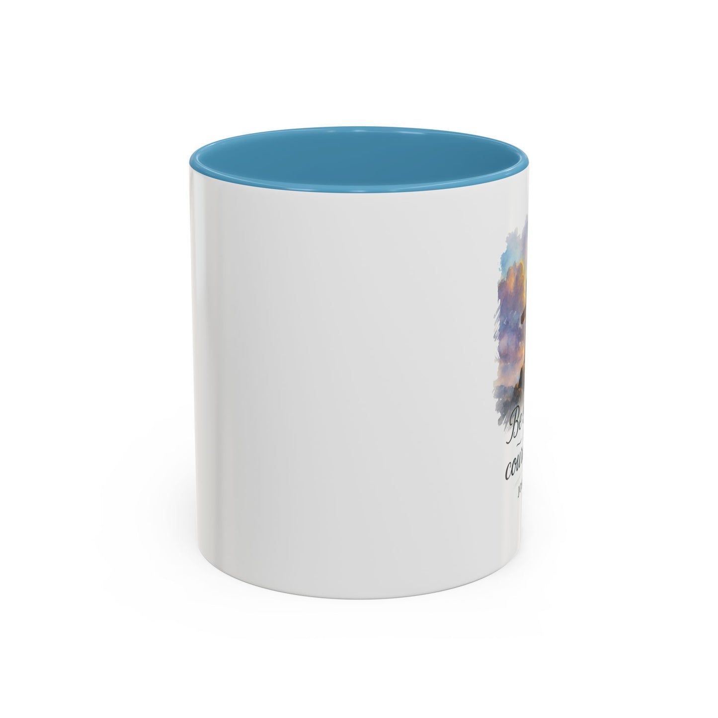 Memorial Accent Coffee Mug - Be Strong and Courageous - Joshua 1:9