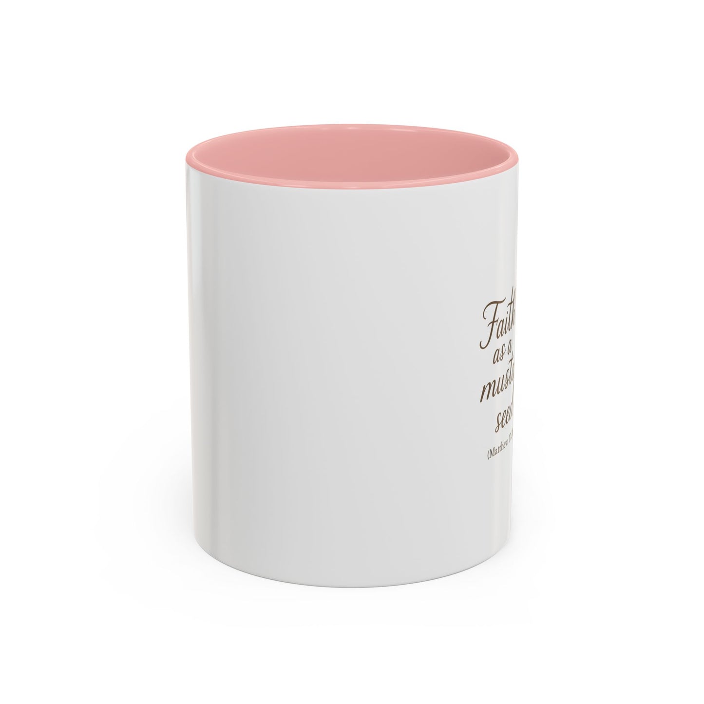 Memorial Accent Coffee Mug - Faith as a Mustard Seed - Matthew 17:20