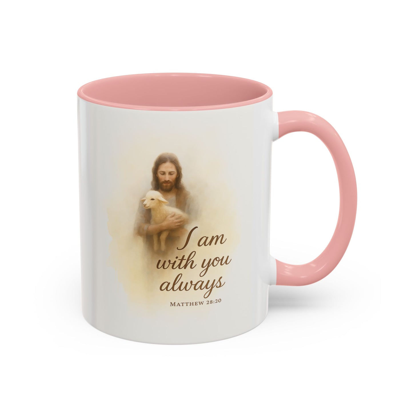 Memorial Accent Coffee Mug - I Am With You Always - Matthew 28:20