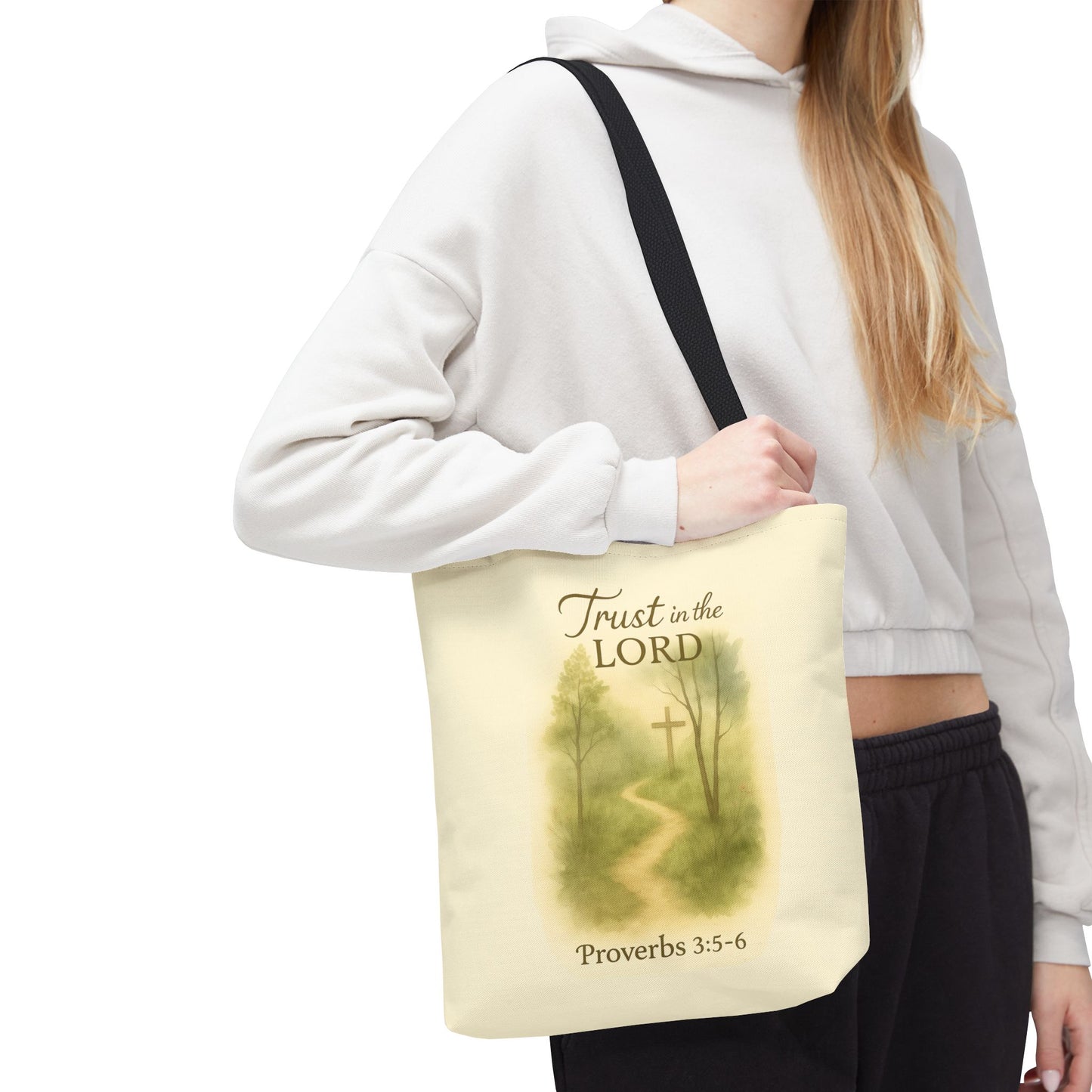 Inspirational Tote Bag - Trust in the Lord - Proverbs 3:5-6 Memorial Gift
