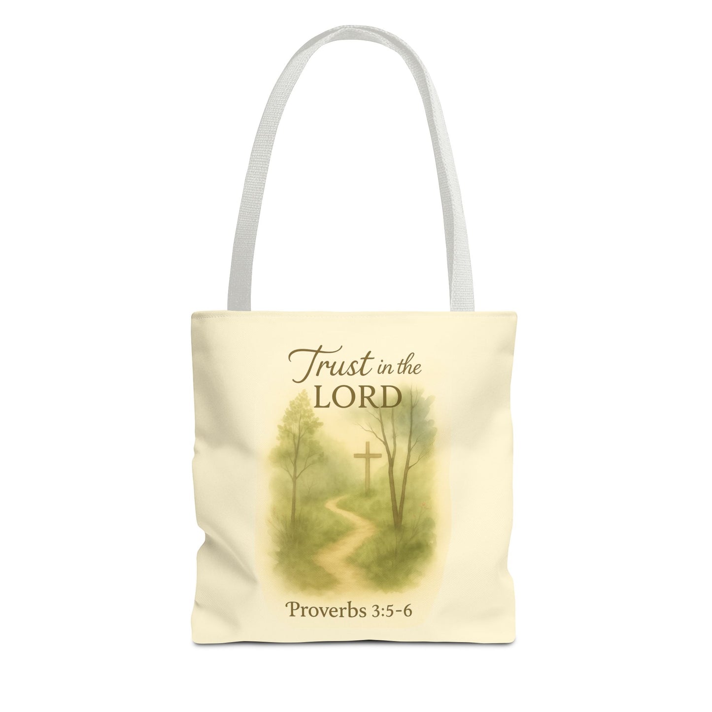 Inspirational Tote Bag - Trust in the Lord - Proverbs 3:5-6 Memorial Gift
