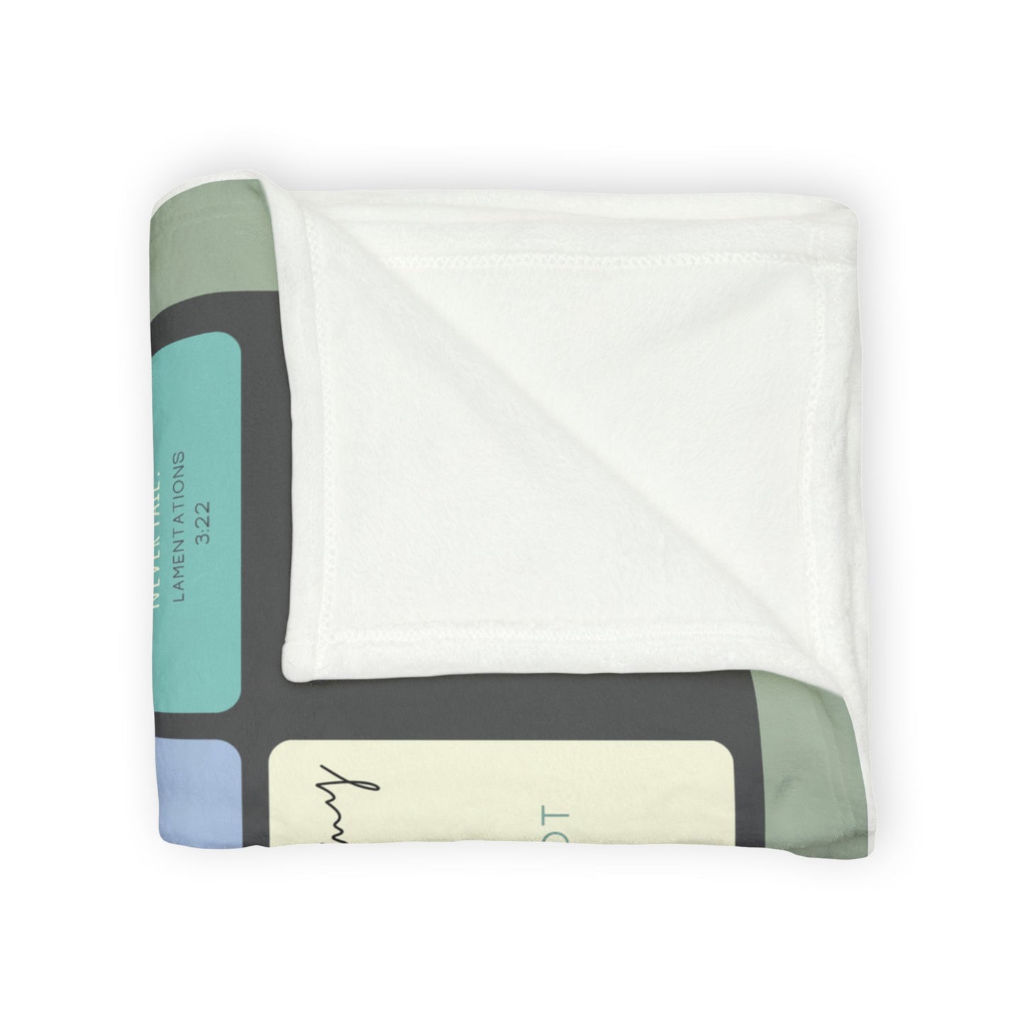 Christian Memorial Blanket - In Loving Memory of Dad Scripture Design