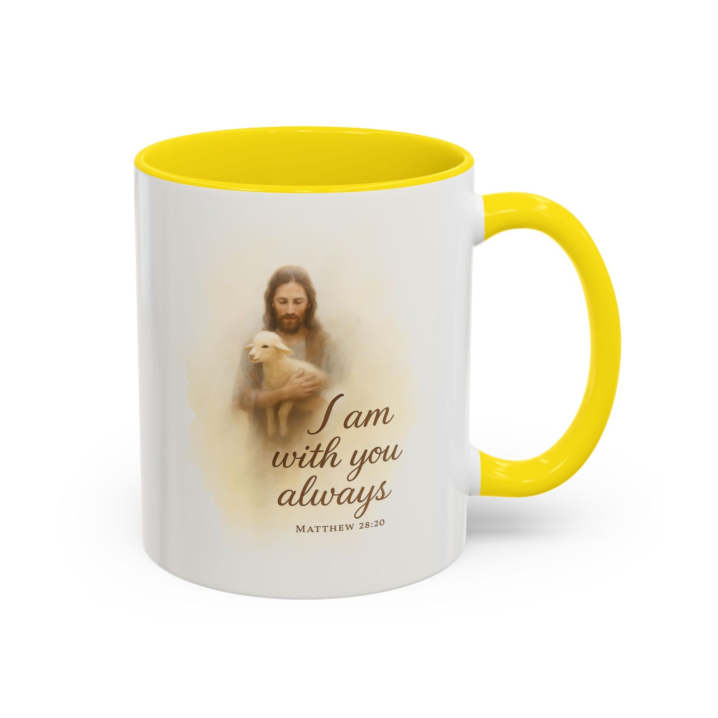 Memorial Accent Coffee Mug - I Am With You Always - Matthew 28:20