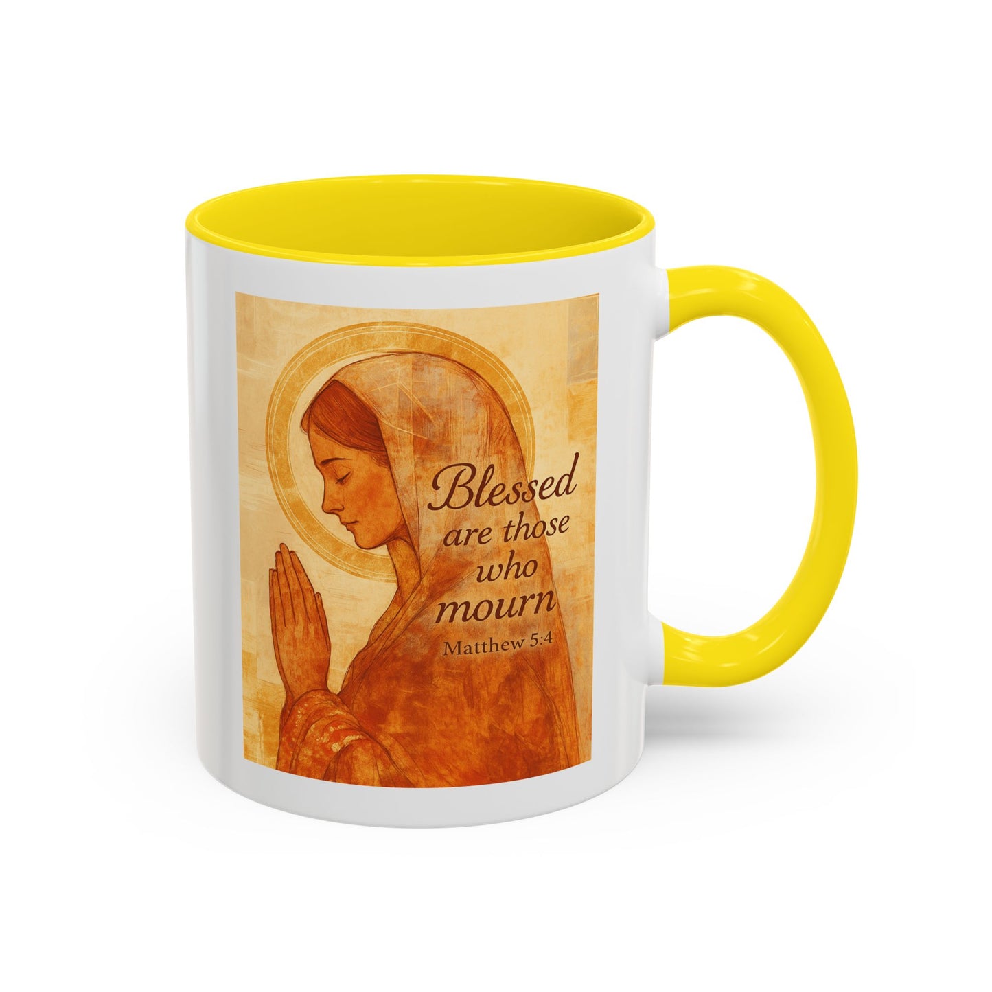 Memorial Accent Coffee Mug - Blessed Are Those Who Mourn - Matthew 5:4