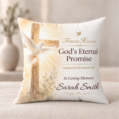 Eternal Promise Personalized Memorial Pillow