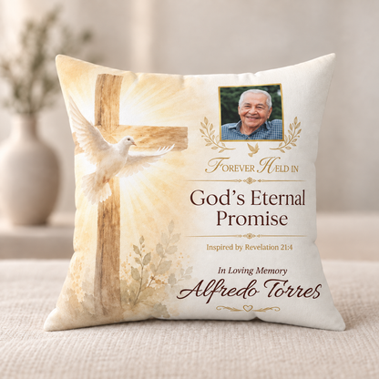 Eternal Promise Personalized Photo Memorial Pillow