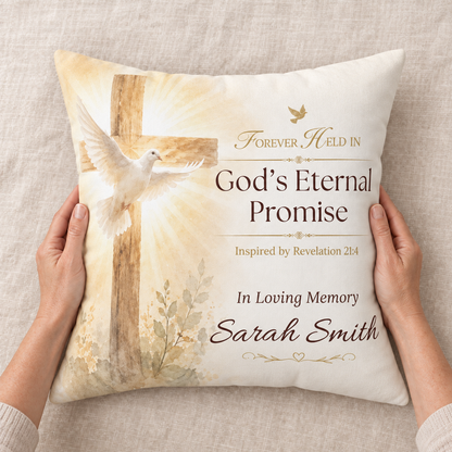 Eternal Promise Personalized Memorial Pillow