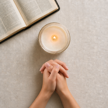 Heaven's Embrace Loss of Wife Sympathy Candle