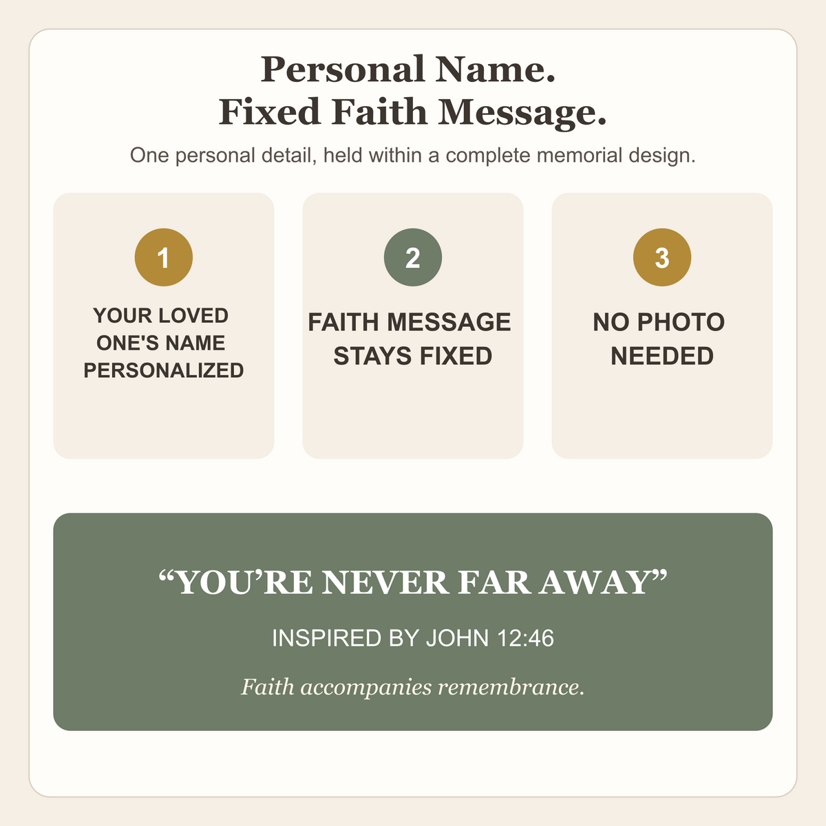 Christ's Light Personalized Christian Memorial Pillow