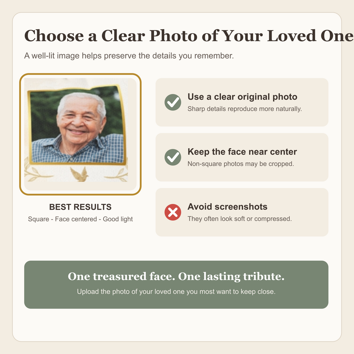 Eternal Promise Personalized Photo Memorial Pillow