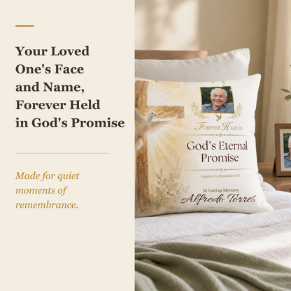 Eternal Promise Personalized Photo Memorial Pillow