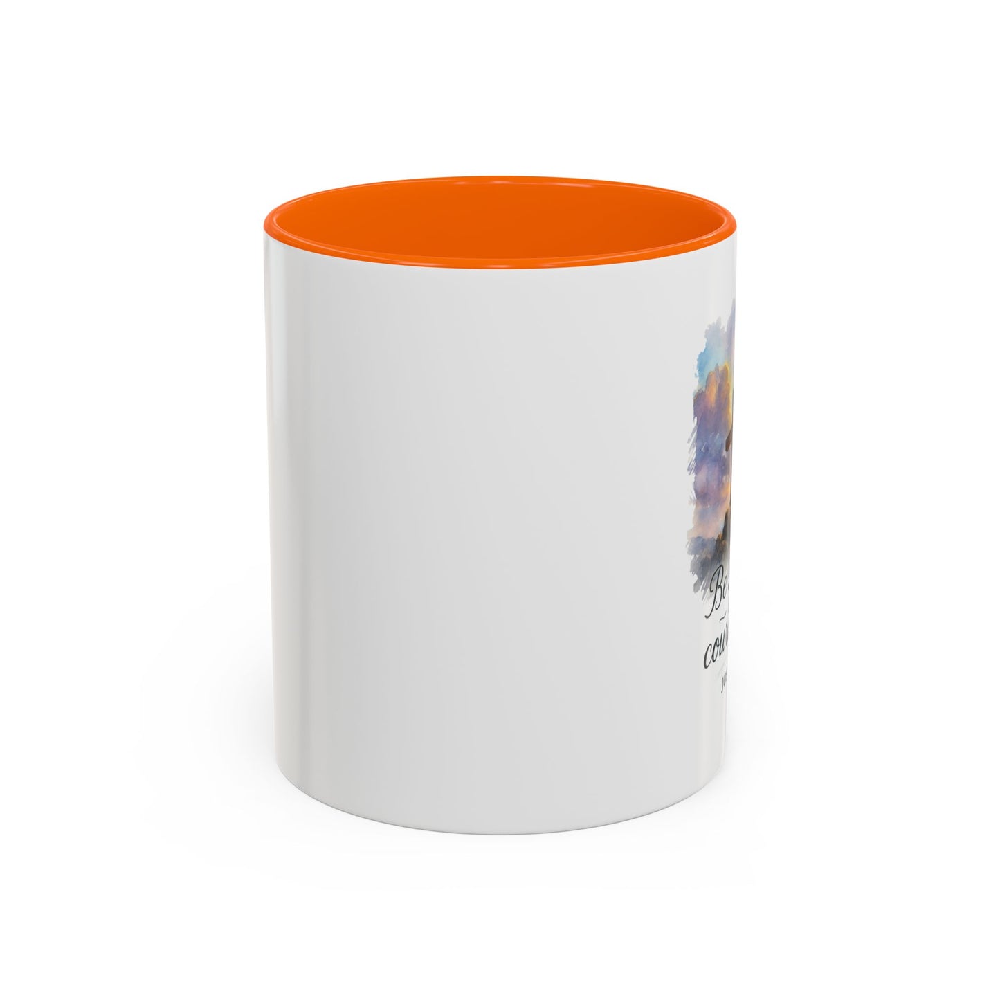Memorial Accent Coffee Mug - Be Strong and Courageous - Joshua 1:9
