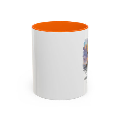 Memorial Accent Coffee Mug - Be Strong and Courageous - Joshua 1:9