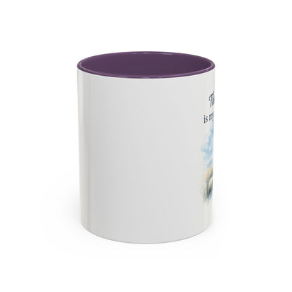 Memorial Accent Coffee Mug - The Lord is My Shepherd - Psalm 23:1